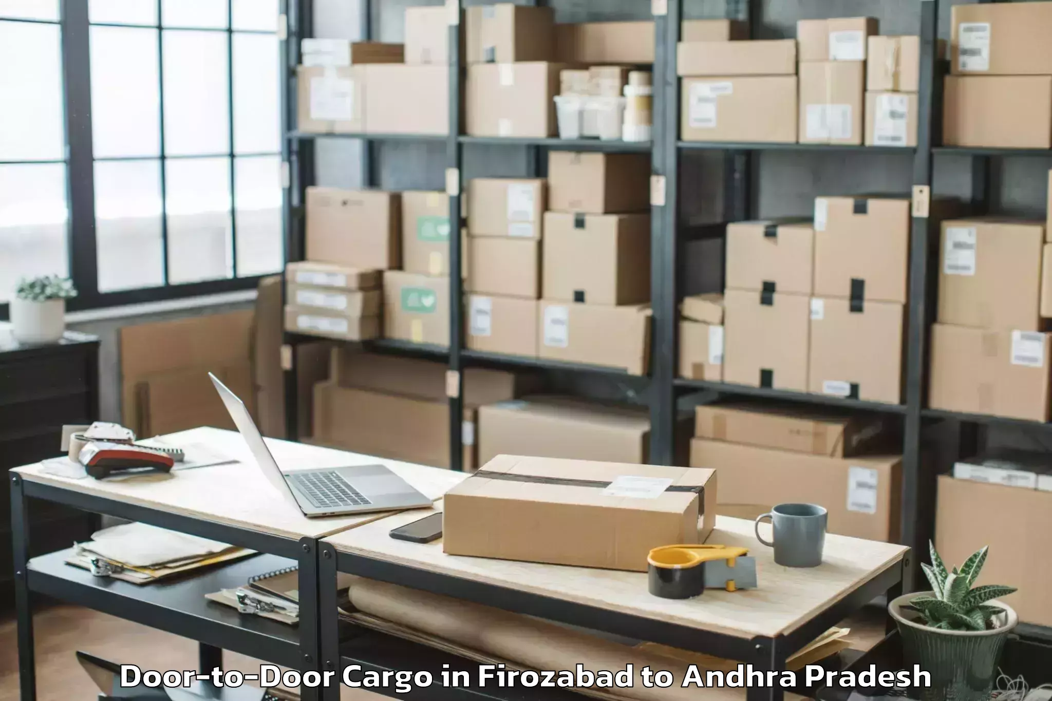 Affordable Firozabad to Vaddeswaram Door To Door Cargo